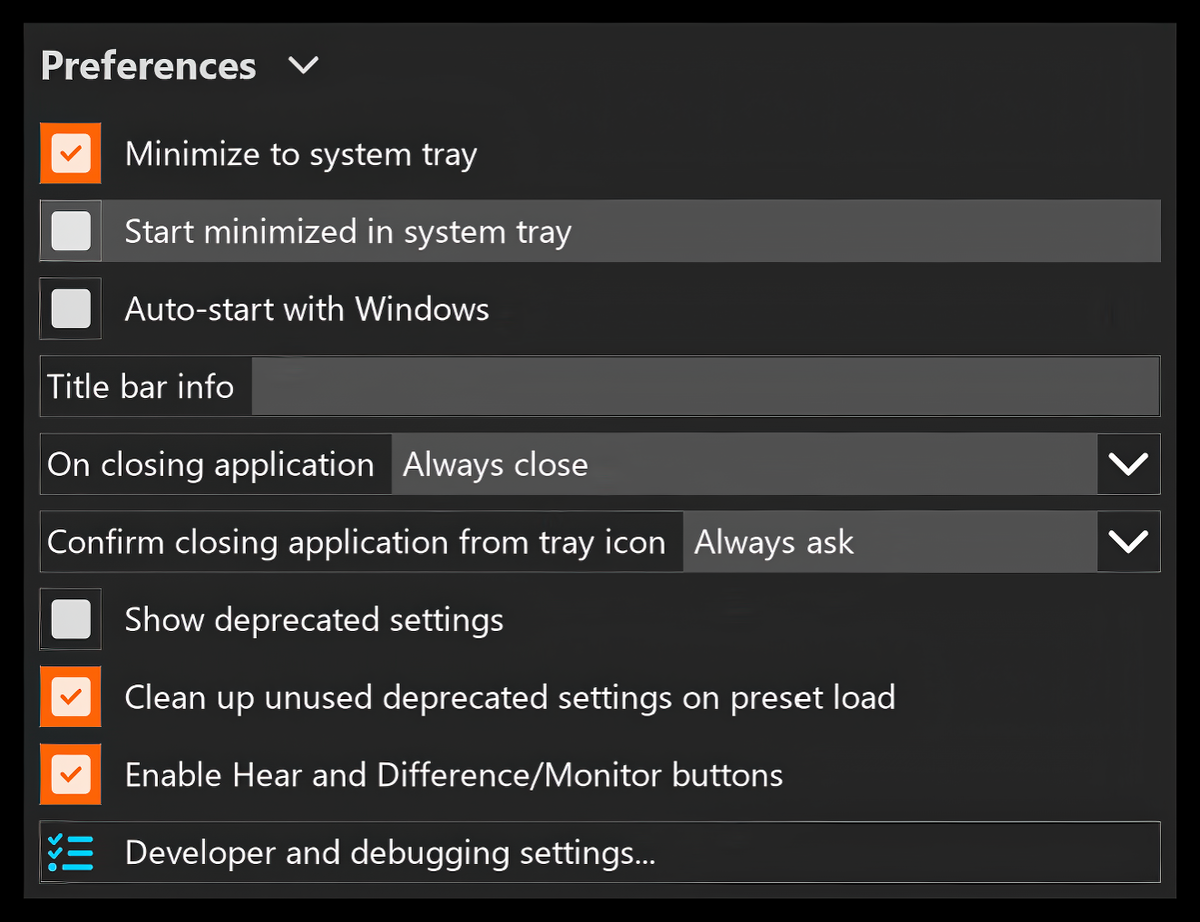 Preferences - stereotool.info